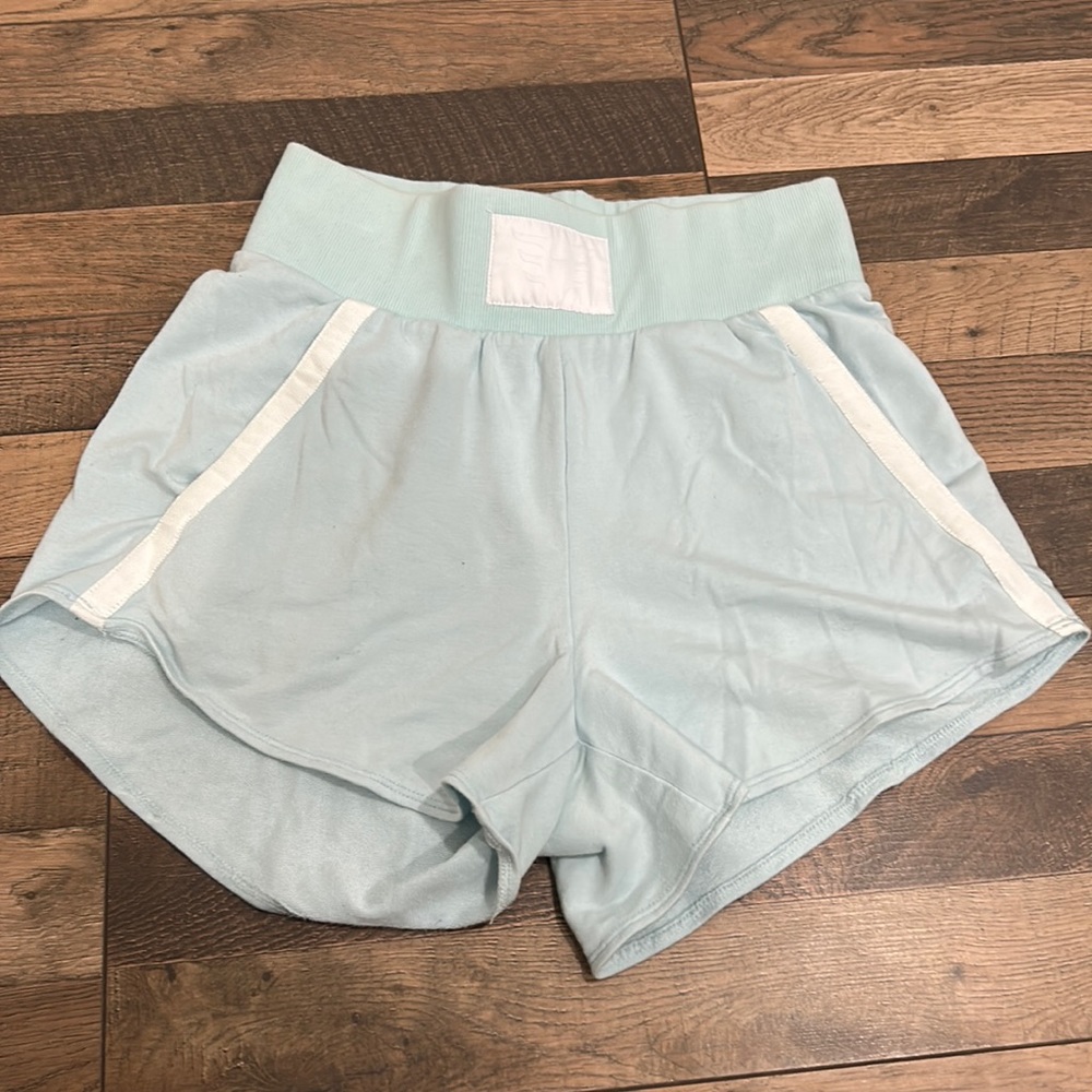 Heroine Sport Light Blue Hi Waisted Comfy Shorts Size XS